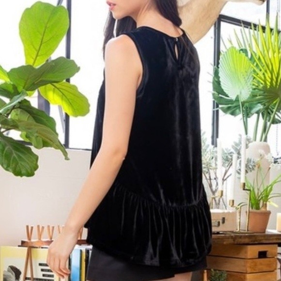 NWT Anthropologie THML Embroidered Velvet Sleeveless Top - Picture 3 of 14